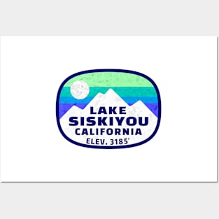 Lake Siskiyou California Skiing Mountains Ski Boating Hiking Posters and Art